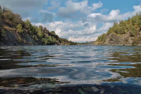 Zatopený břidlicový lom Šífr