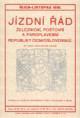 "Brožura jízdní řád říjen 1919"